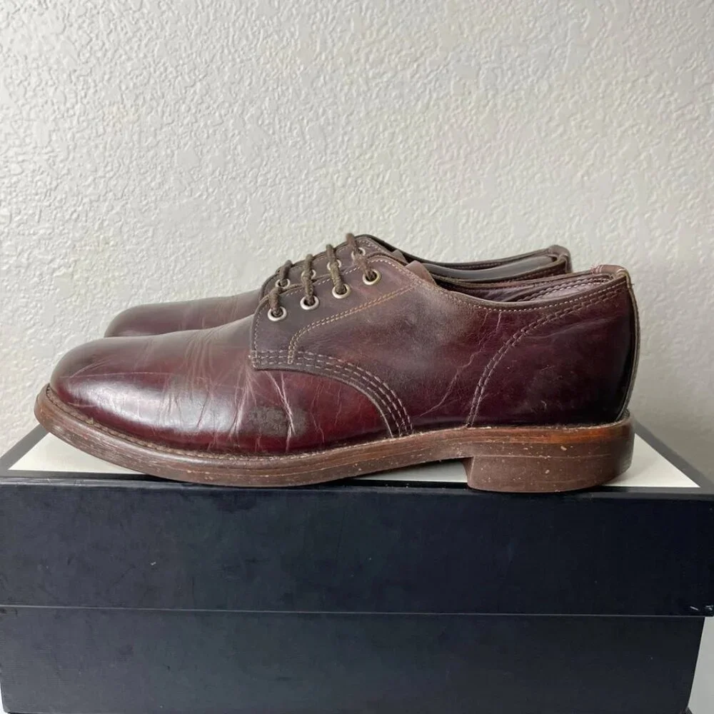 Chippewa Original Brown Leather Oxford Dress Shoes Vibram Sole Men's Size 11 D‎